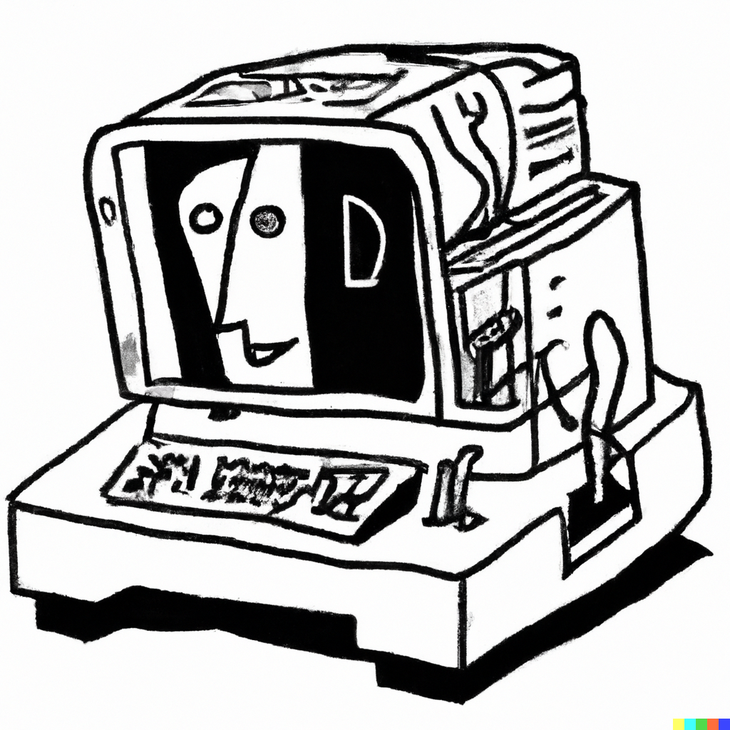 Retro PC Picasso Style