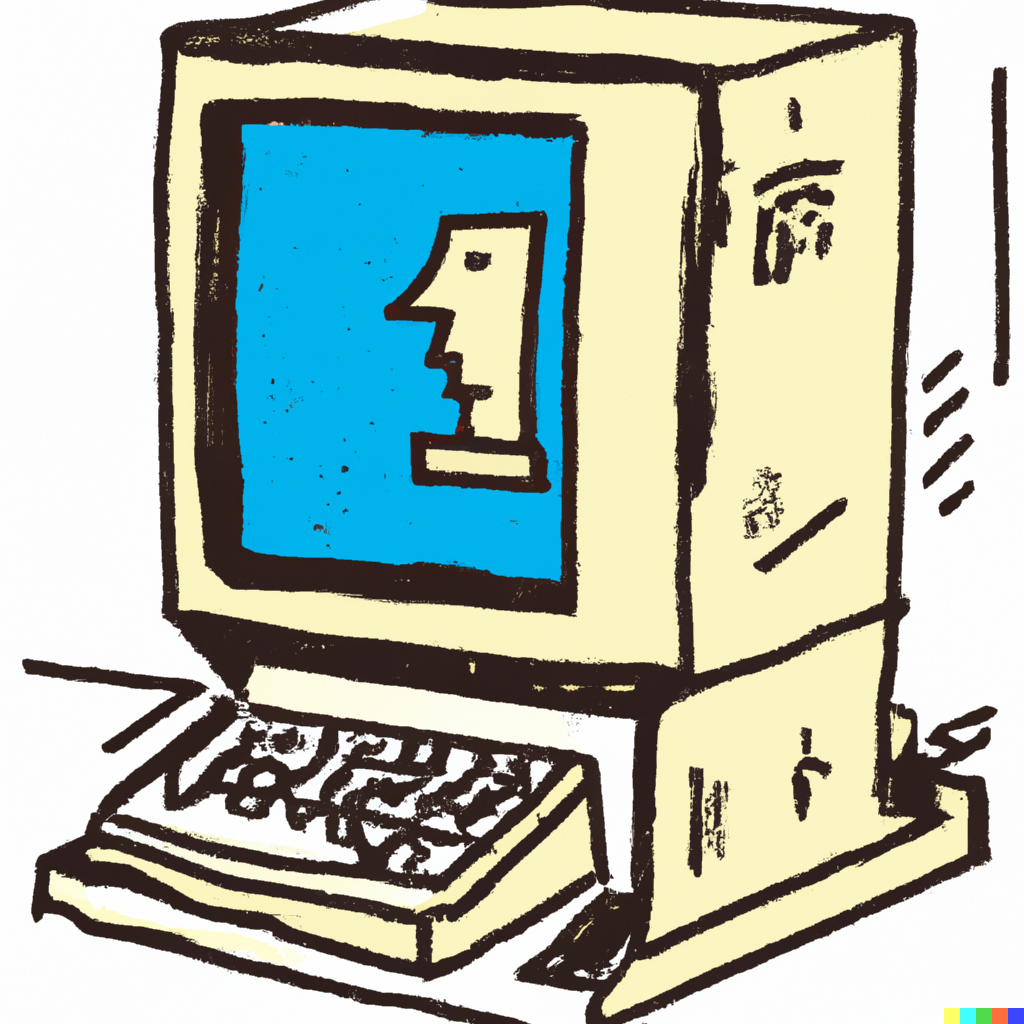 Retro PC Picasso Style
