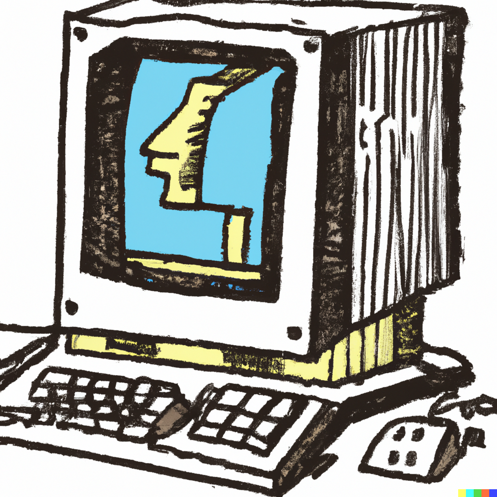 Retro PC Picasso Style